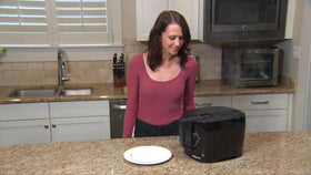 Adjustable thermostat from 250°F to 375°F for flexible frying temps.