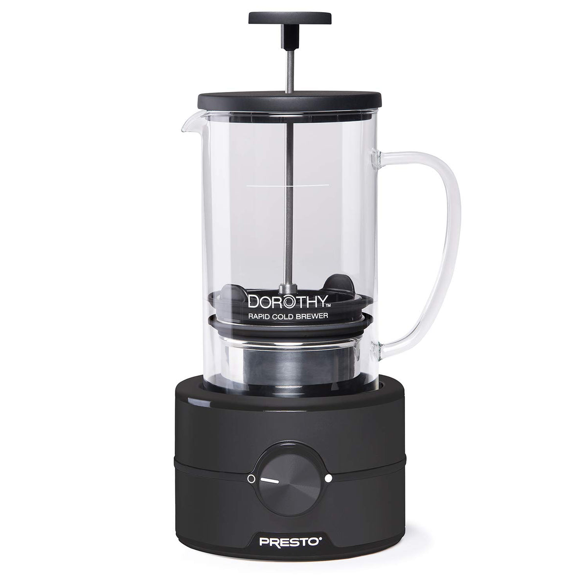 Presto Dorothy rapid cold brew tornado action delivering fast flavor extraction.
