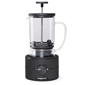 Presto Dorothy rapid cold brew tornado action delivering fast flavor extraction.