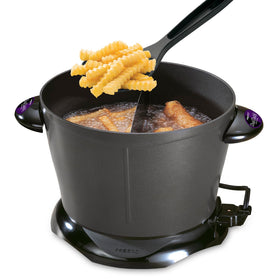 Presto DualDaddy deep fryer top view showing compact countertop design for easy frying