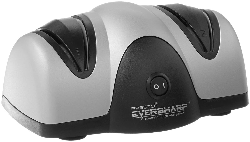 Presto EverSharp electric knife sharpener front view enhances at-home sharpening convenience