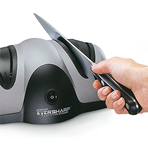 Presto EverSharp non-slip base stabilizes the sharpener during use