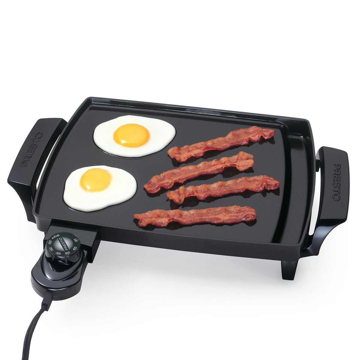 Presto Liddle Griddle cooking surface ideal for eggs and small meals.
