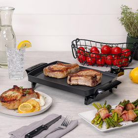 Presto Liddle Griddle stores compactly with removable legs.