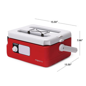 Presto Nomad detachable utensil holder serves as transit and serving rest.