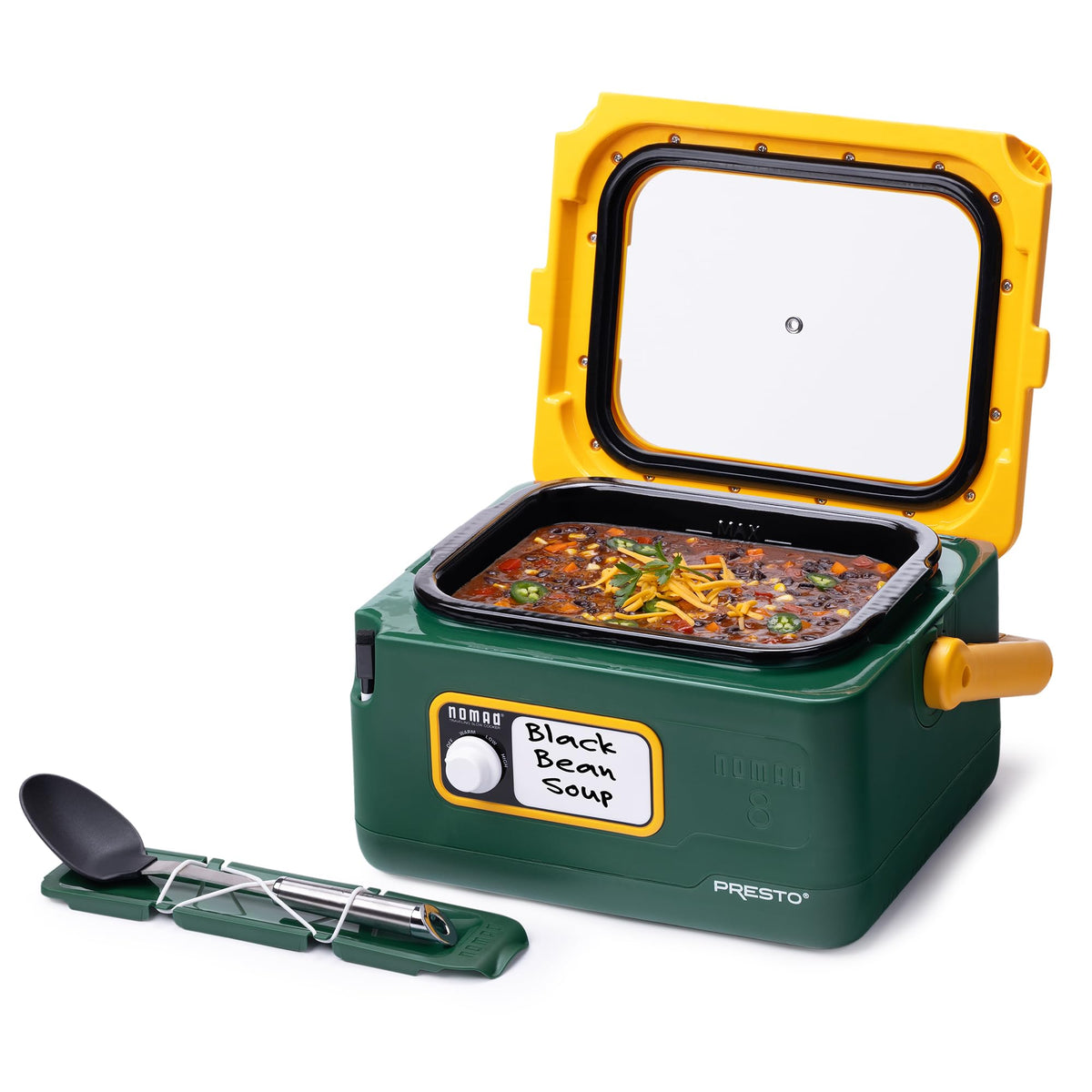 Presto Nomad green-gold edition ideal for game-day meals on the road.