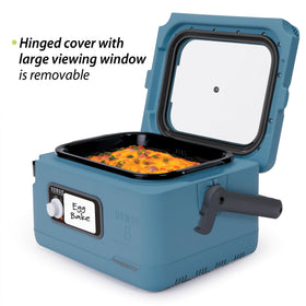 Presto Nomad locking lid with seal-tight gasket prevents spills during transport.