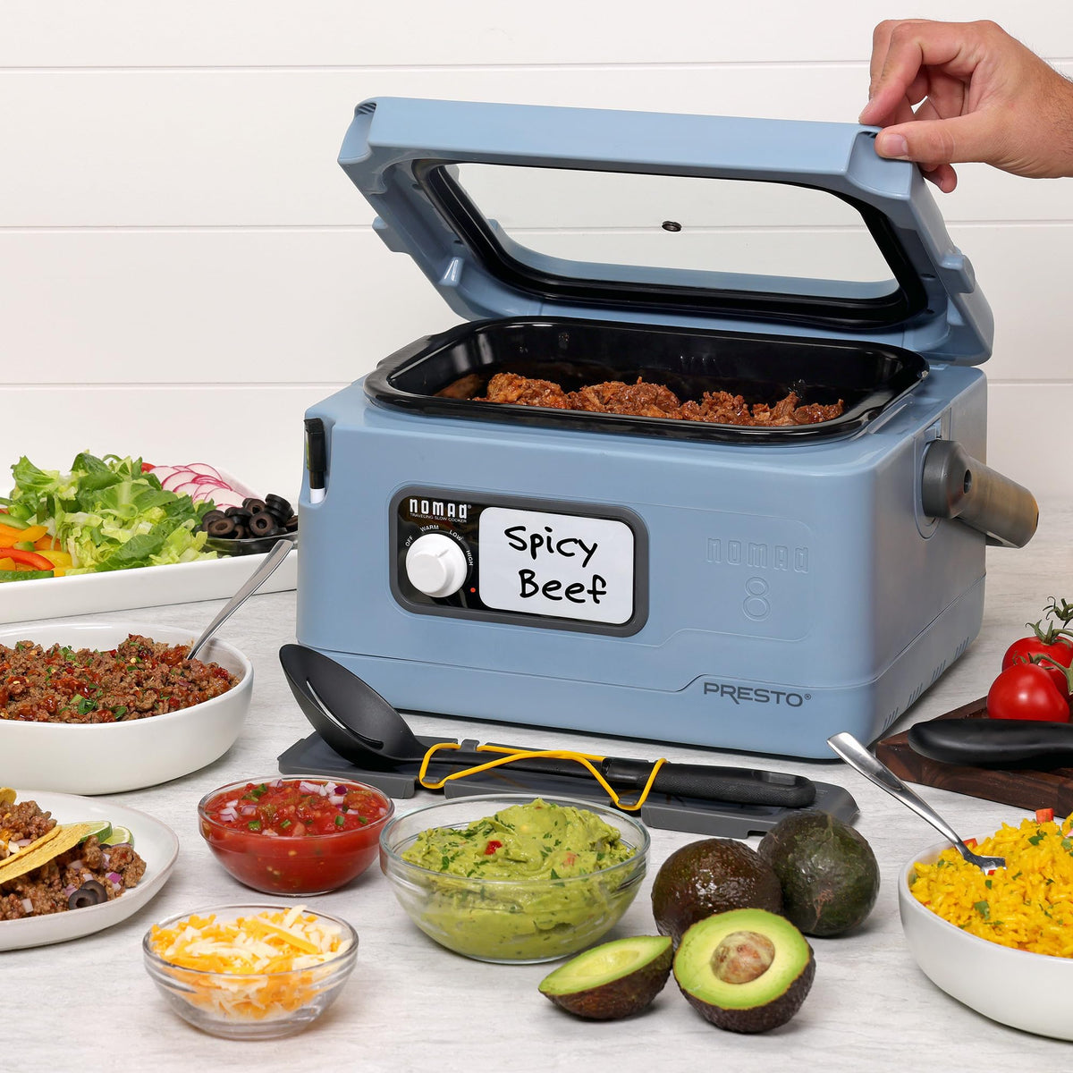 Presto Nomad wide-profile design provides stability on moving surfaces.