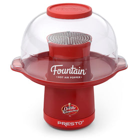 Presto Orville Redenbacher's fountain popper with open cover for easy viewing