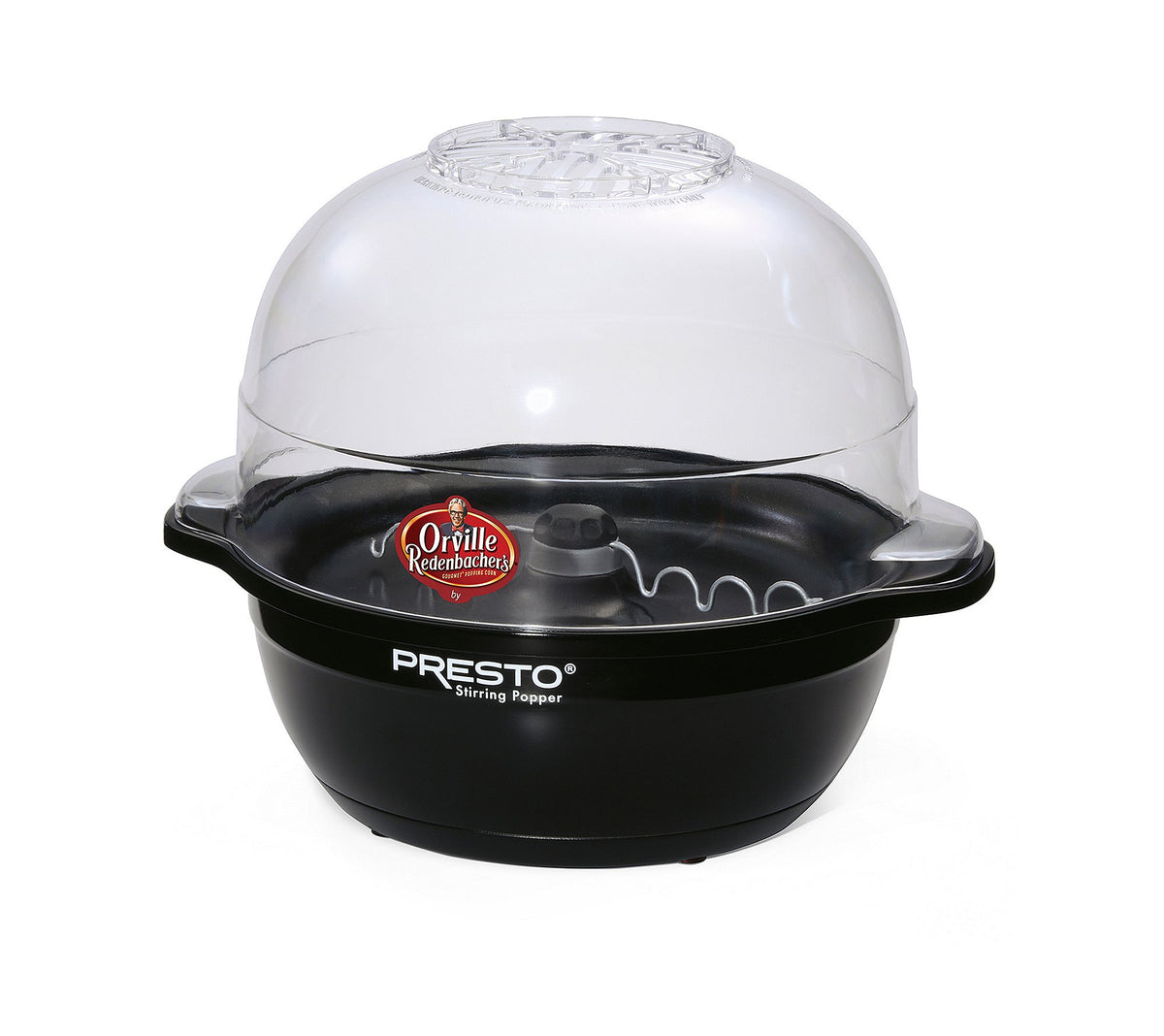 Orville Redenbacher's Stirring Popper transparent lid shows popping progress for easy monitoring