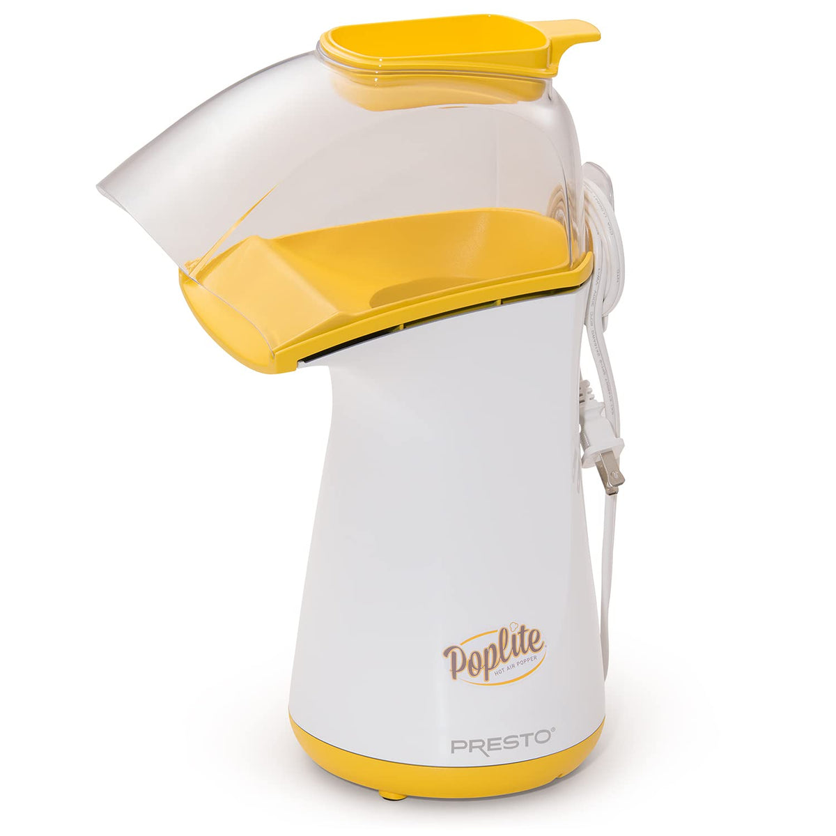 Presto PopLite butter-melter cap doubles as a measuring cup for easy flavor add-ons.