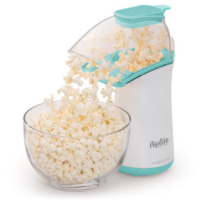 Presto PopLite hot air popcorn popper front view showing oil-free popping