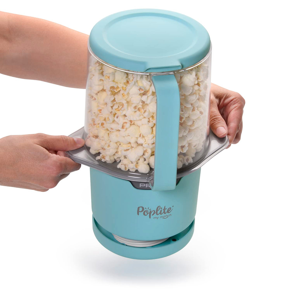Presto PopLite My Munch 8-cup output showcases portion-controlled popcorn option.