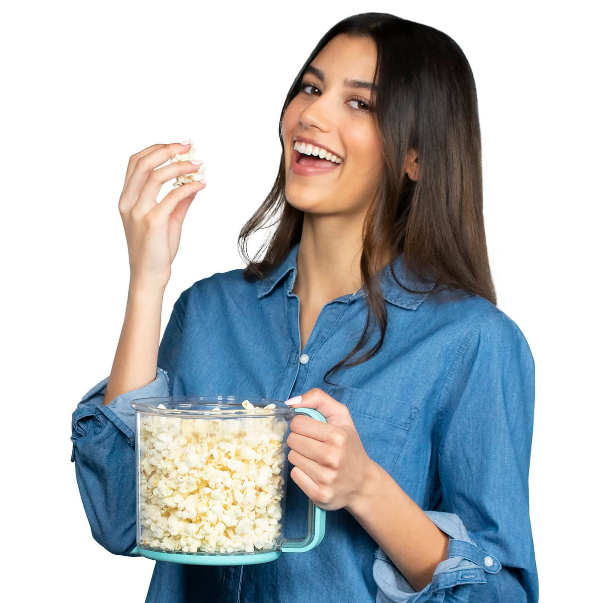 Presto PopLite My Munch cover serving bowl with handle doubles as a snack dish.