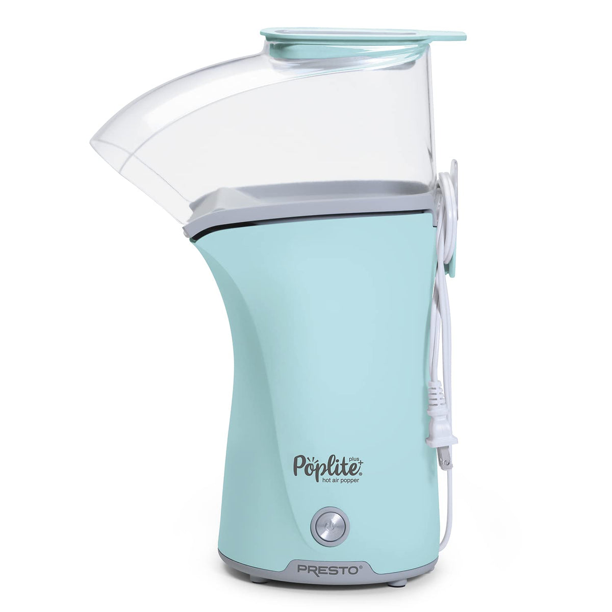 Presto PopLite Plus front view shows a compact, easy-to-store design for quick snacking.
