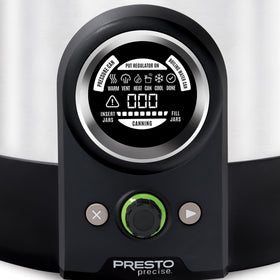 Presto Precise 23-Quart Digital Canner sensor technology maintains exact temperature
