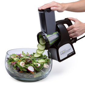 Presto SaladShooter front view on countertop for easy use.