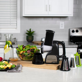 Presto SaladShooter ripple slices add color to veggie trays.