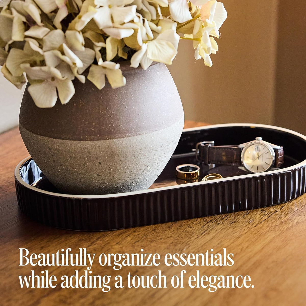 Preston Lane Signature Ceramic Tray showing durable ceramic construction