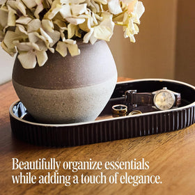 Preston Lane Signature Ceramic Tray showing durable ceramic construction