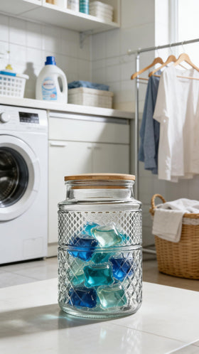 Prettidecor kitchen decor display blends vintage charm with practical storage.