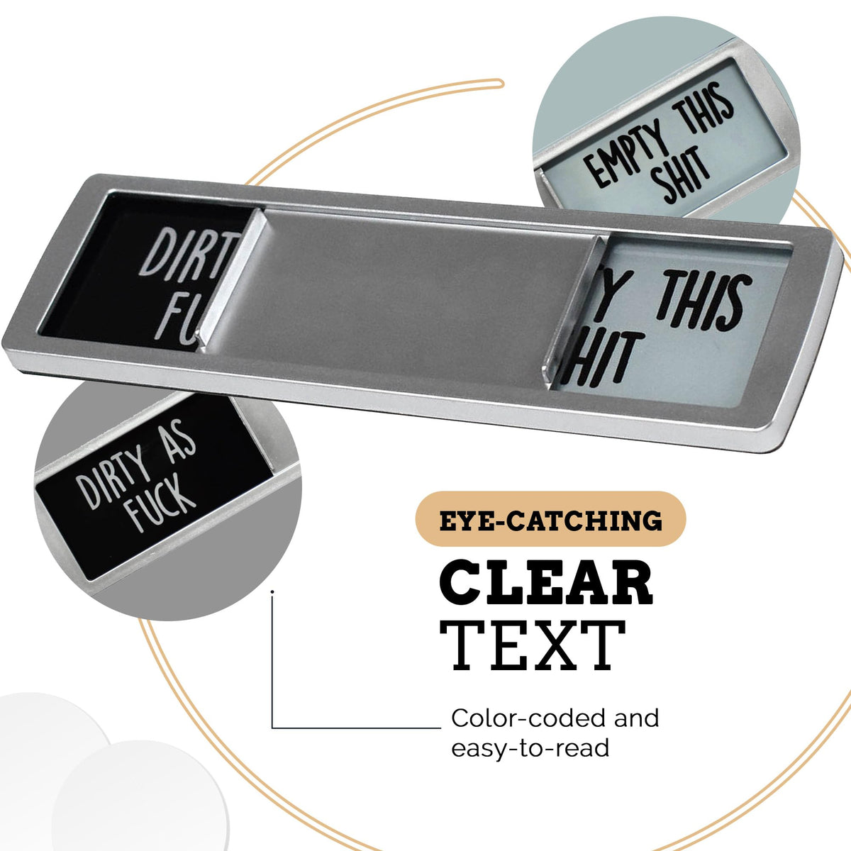 Pretty Inappropriate sliding-window magnet helps households coordinate dish cycles efficiently.