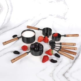 PrettyFine care tips: hand wash to protect acacia wood handles and finish.