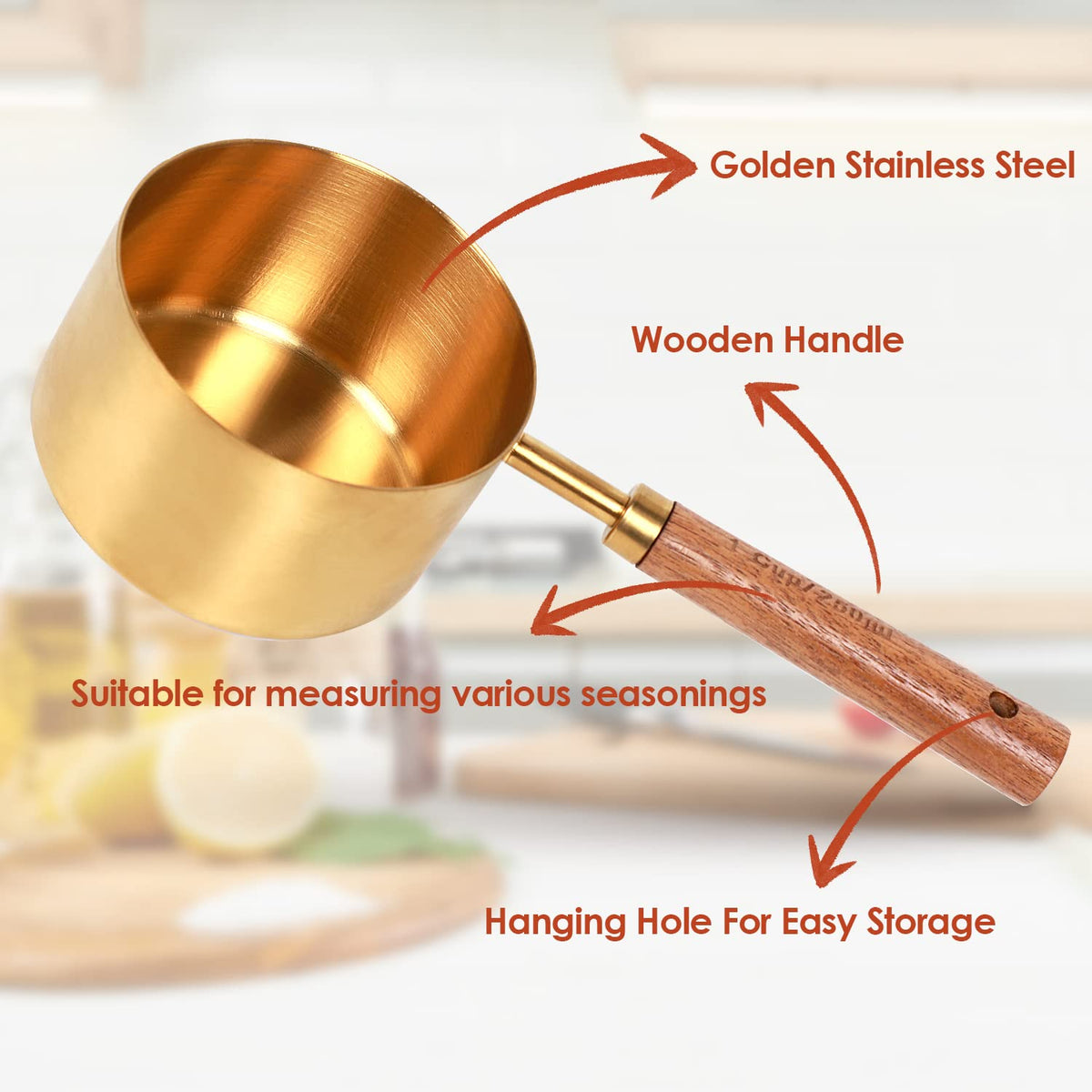 PrettyFine nestable cups and spoons save space and simplify prep