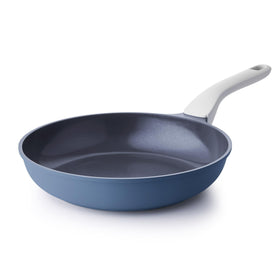 PRICUSIS 8-inch blue gray ceramic nonstick pan with effortless food release
