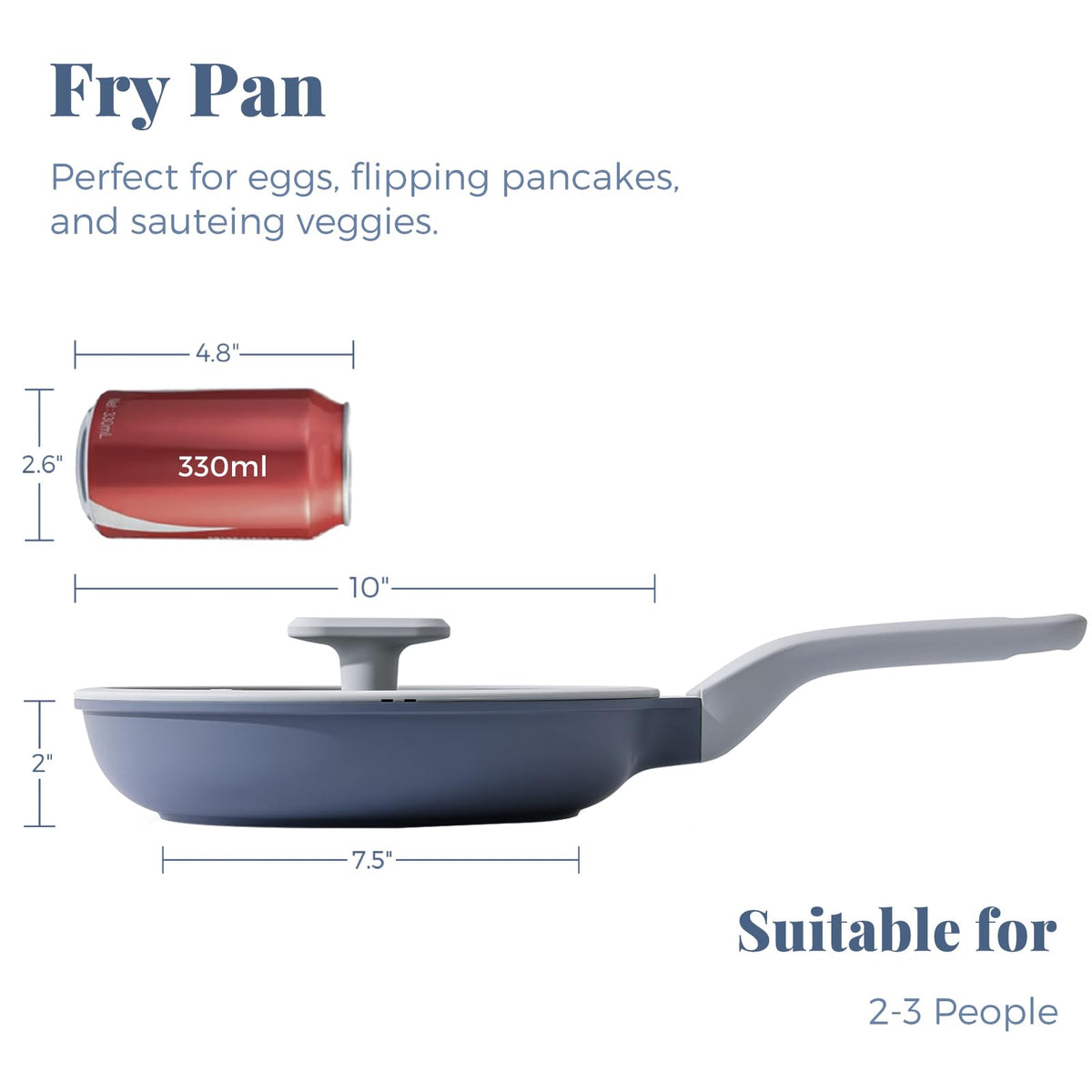 PRICUSIS pan lid and handle close-up highlighting secure lid fit for daily cooking.