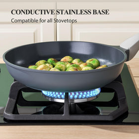 PRICUSIS versatile skillet ideal for sautéing, scrambling, and shallow frying.