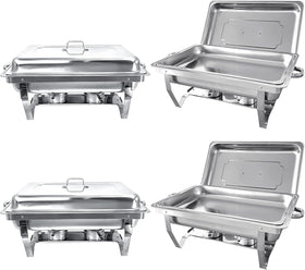 PRIJESSE complete chafers set ready for party service and presentation