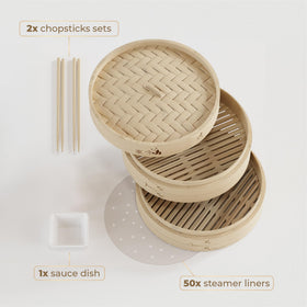 Prime Home Direct kit with chopsticks and ceramic sauce dish for serving
