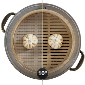 Prime Home Direct bamboo steamer liners, 10-inch fit for consistent steaming.