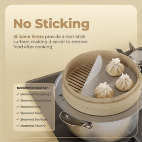 Prime Home Direct BPA-free liners for safe, reusable steaming.