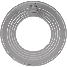 Prime Home Direct stainless steel steamer ring side view, durable base for bamboo steamer setups.