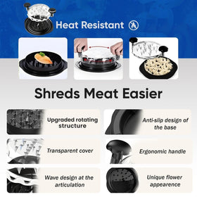 Prime Needs Chicken Shredder BPA-free materials ensure safe food prep.