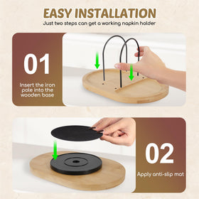 Primo Lines durable wooden base supports smooth rotation while protecting table surfaces.