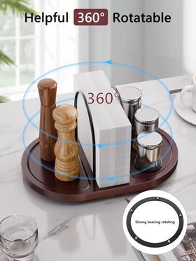 Primolines 360-degree rotation design for convenient condiment access.