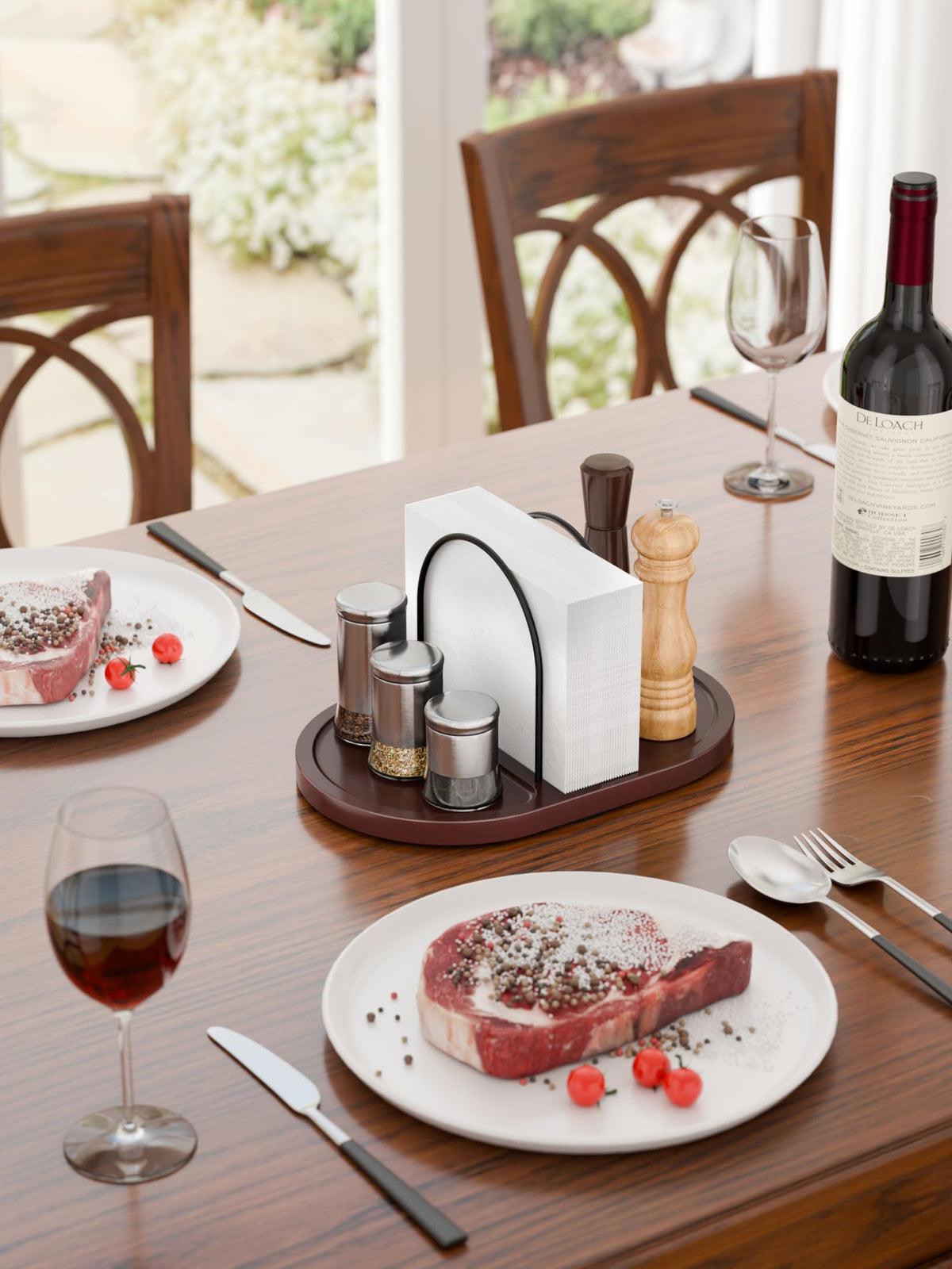 Primolines sturdy wood and metal construction for daily durability.