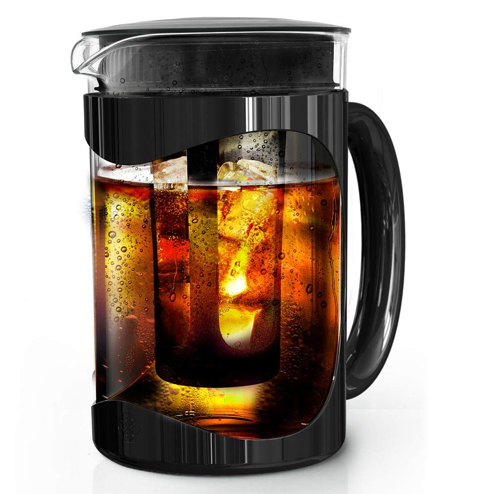 Primula Burke Deluxe removable filter for easy, mess-free cold brew extraction.