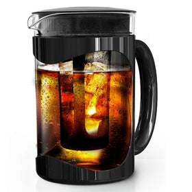 Primula Burke Deluxe removable filter for easy, mess-free cold brew extraction.