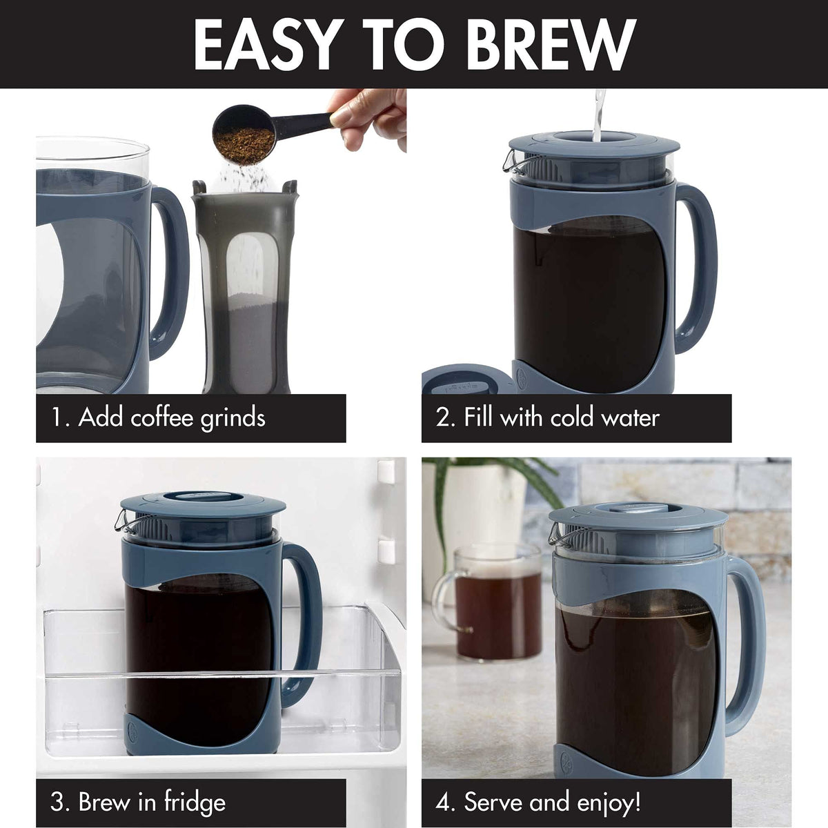 Primula Burke removable filter keeps grounds separate for clean flavor.