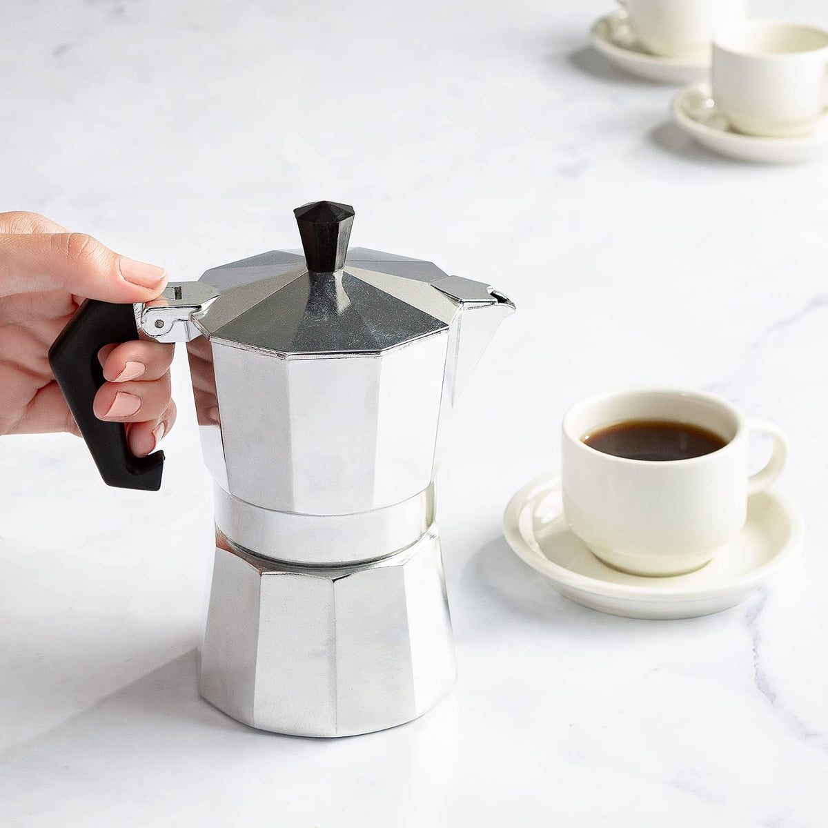 Primula Classic portable design suited for camping and quick morning brews.