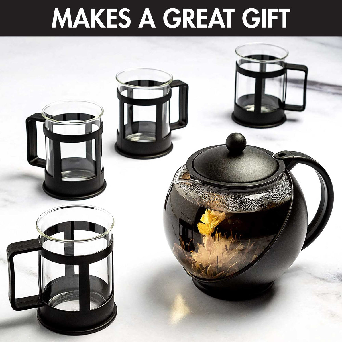 Primula teapot and cups dishwasher safe for easy cleanup