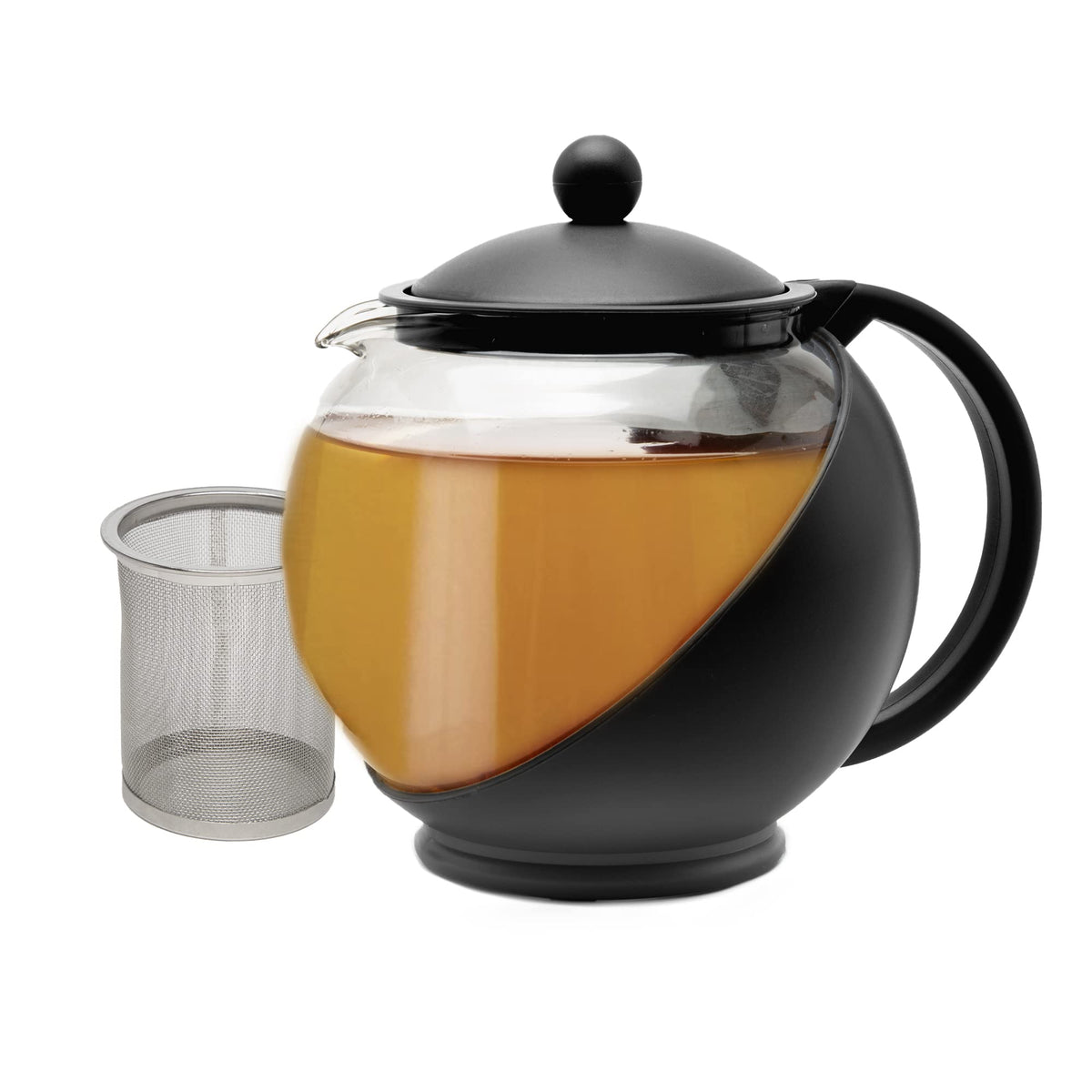 Primula Half Moon teapot with base and lid for elegant entertaining.