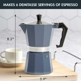 Primula flip-top lid with heat-resistant knob ensures safe, controlled pouring.