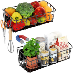 PrimZooty magnetic shelf for fridge side walls, securely holds spices.
