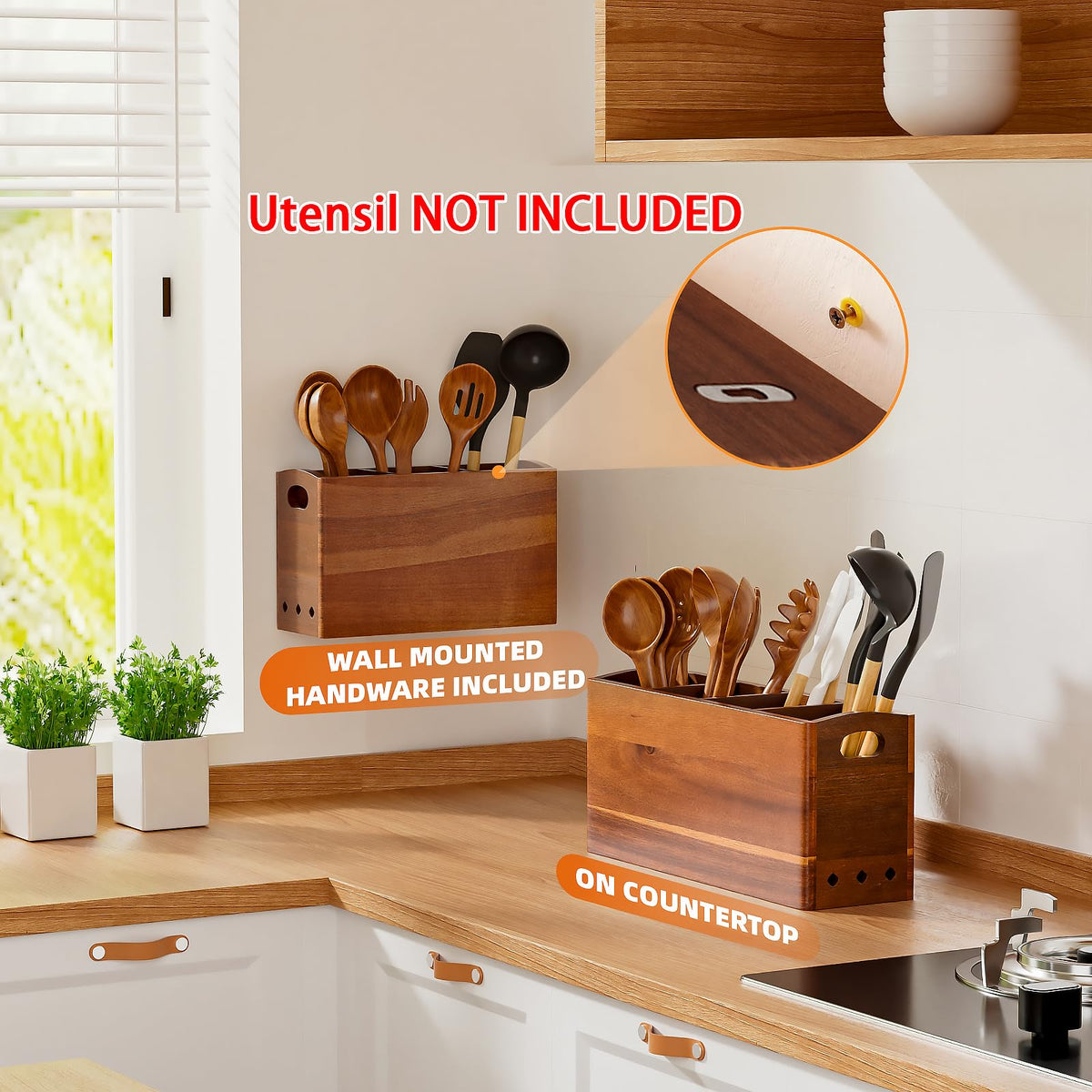 PrimZooty removable dividers utensil holder; easy cleaning and versatile layout.