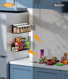 PrimZooty removable hooks keep kitchen tools handy and organized.